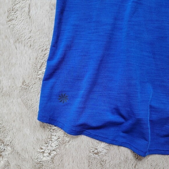 Athleta Box Jump Tank Top Blue With Black Built In Bra Size S - Picture 7 of 14